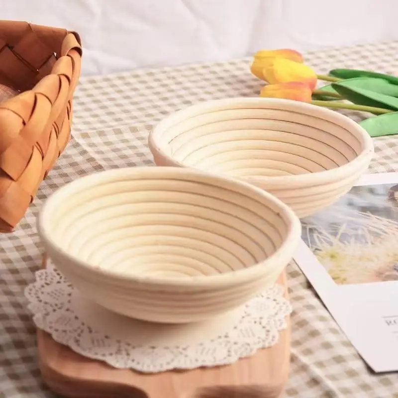 Natural Rattan Bread Leavening Basket with Cloth CoverIndonesian Rattan Hand-Woven Basket Rattan Leavening Bakery Bread Blue
Natural Rattan Bread Leavening Basket with Cloth CoverIndonesian Rattan Hand-Woven Basket Rattan Leavening Bakery Bread Blue