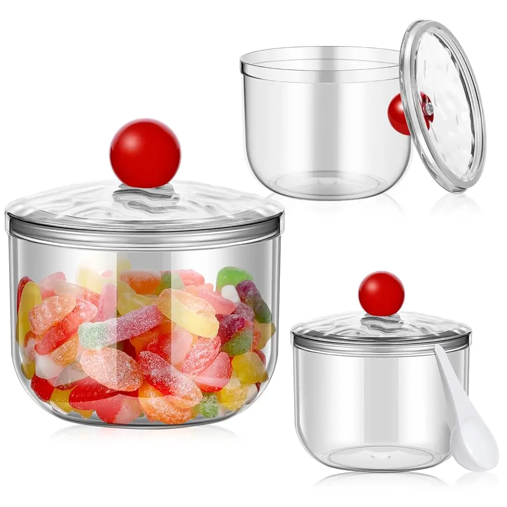 3 Pa Candy Jar, Clear Plastic Candy Jar With Lid For Office Desk, Cute Small Candy Bar Containers - Mason Cookie Jars For
3 Pa Candy Jar, Clear Plastic Candy Jar With Lid For Office Desk, Cute Small Candy Bar Containers - Mason Cookie Jars For