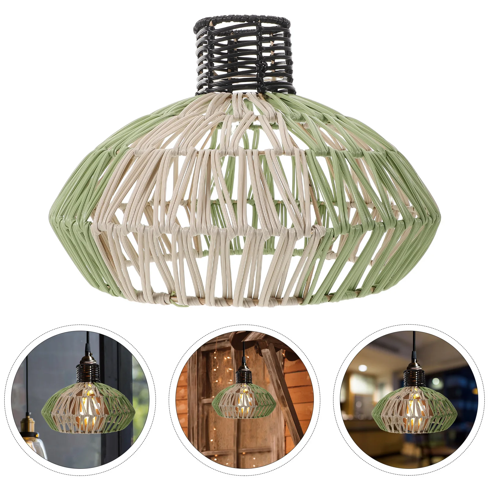 Woven Lampshade Handwoven Boho Pendant Light Cover Rustic Ceiling Shade For Living Room Dining Kitchen Decor Braided
Woven Lampshade Handwoven Boho Pendant Light Cover Rustic Ceiling Shade For Living Room Dining Kitchen Decor Braided