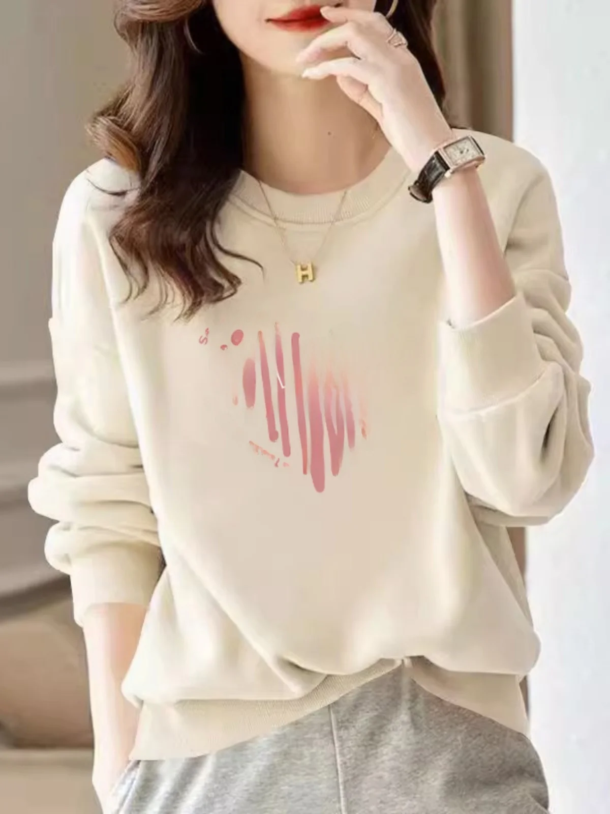 Loose Casual round Neck Women's Hoodie Comfortable Base Layer Shirt Fashionable Outerwear Autumn Winter Brand Zipper Cotton
Loose Casual round Neck Women's Hoodie Comfortable Base Layer Shirt Fashionable Outerwear Autumn Winter Brand Zipper Cotton
