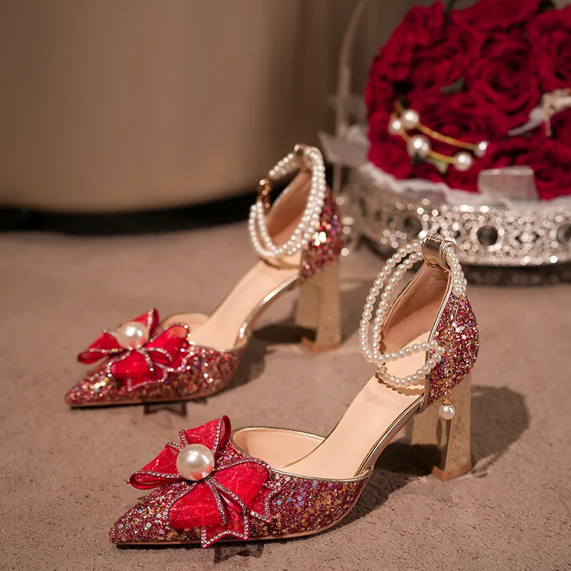 2026 High Heels Shoes Women Heel Red Rhinestone Shoes Bridesmaid Shoes
2026 High Heels Shoes Women Heel Red Rhinestone Shoes Bridesmaid Shoes