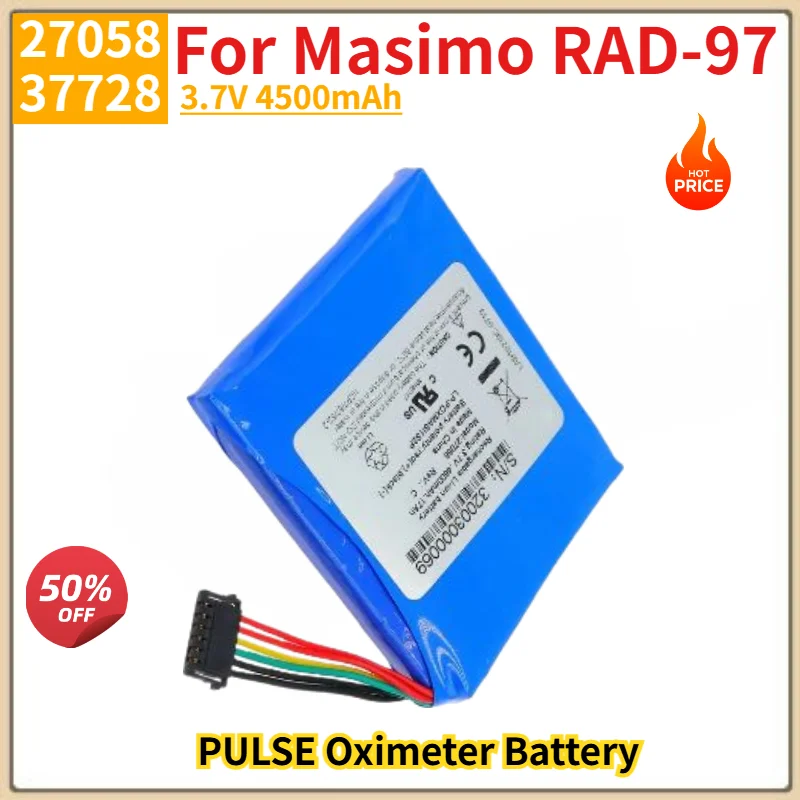 100% New 27058 37728 High Quality PULSE Oximeter Battery 3.7V 4500mAh For Masimo RAD-97 27058,37728 Replacement Battery
100% New 27058 37728 High Quality PULSE Oximeter Battery 3.7V 4500mAh For Masimo RAD-97 27058,37728 Replacement Battery