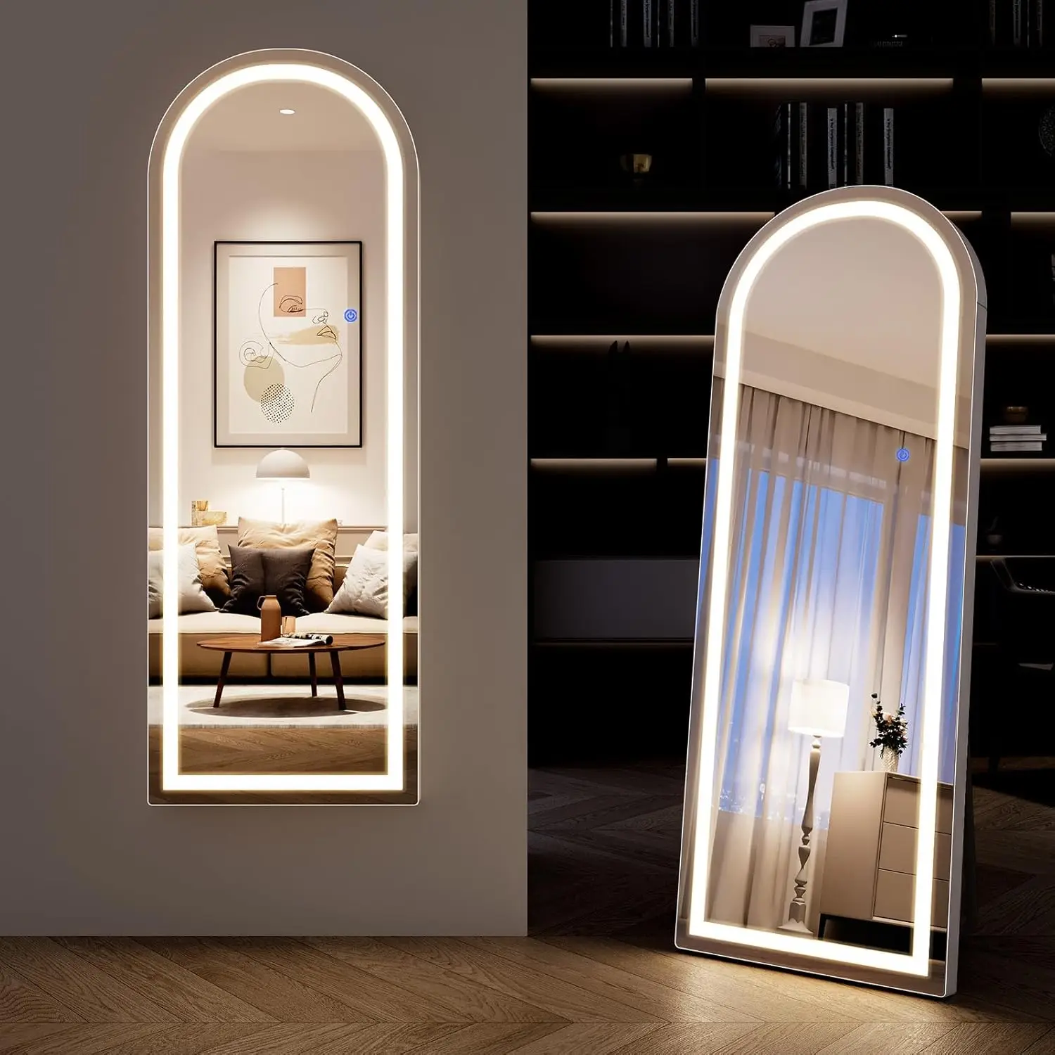 Arched Full Length LED Mirror Floor Mounted Free Standing Wall Mounted Bedroom Body Mirror
Arched Full Length LED Mirror Floor Mounted Free Standing Wall Mounted Bedroom Body Mirror