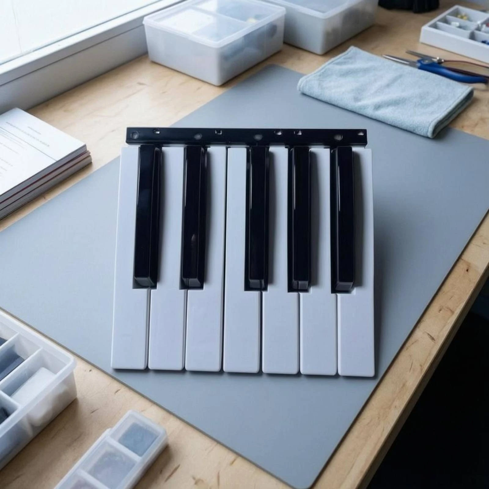 Replacement Keyboard Key Assembly Repair Use Black and White Key Section Music Instrument Parts
Replacement Keyboard Key Assembly Repair Use Black and White Key Section Music Instrument Parts