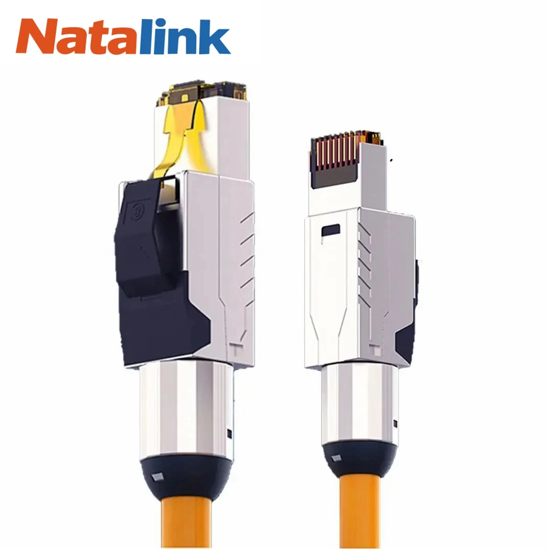 Natalink Cat8 Ethernet Patch Cable S/FTP 22AWG Double Shielded Solid Cable | 2000Mhz 2Ghz 40Gbps | 5th-Gen Ethernet LAN Network
Natalink Cat8 Ethernet Patch Cable S/FTP 22AWG Double Shielded Solid Cable | 2000Mhz 2Ghz 40Gbps | 5th-Gen Ethernet LAN Network