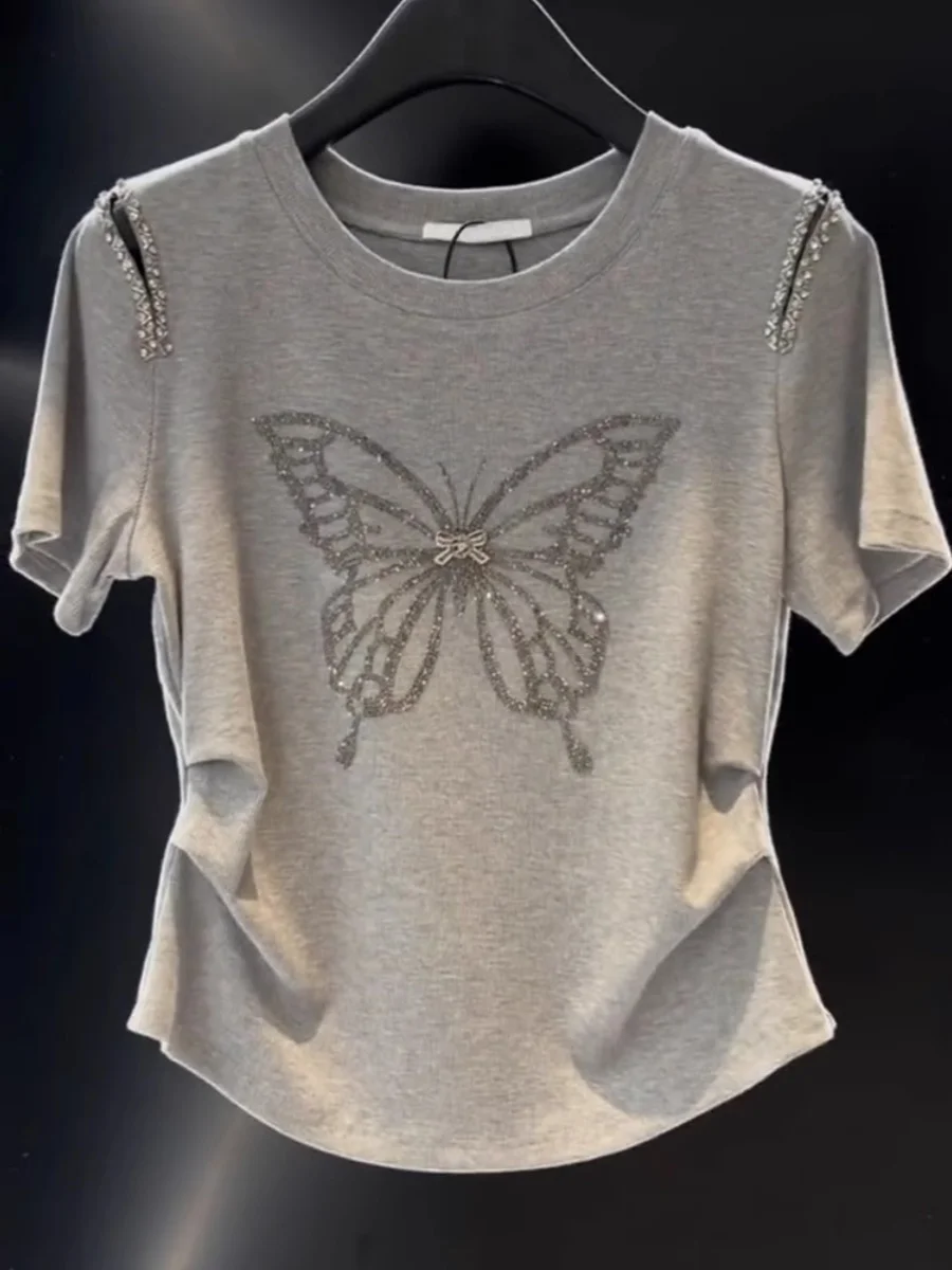 Summer New Printed Short Sleeve Print Clothing Women's T-Shirt Fashion Solid Short Sleeve Graphic Clothing Women's Top Z563
Summer New Printed Short Sleeve Print Clothing Women's T-Shirt Fashion Solid Short Sleeve Graphic Clothing Women's Top Z563
