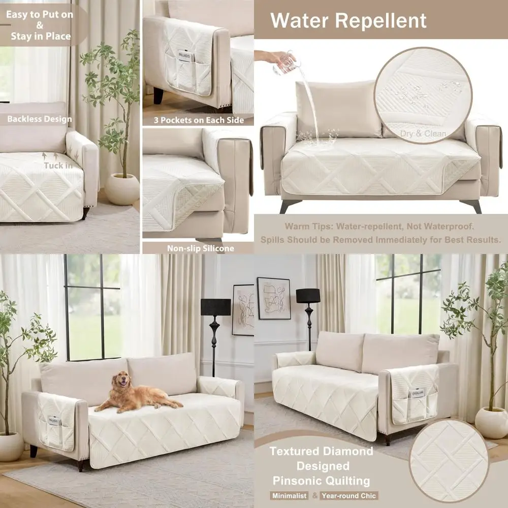 Противоскользящие стеганые чехлы для дивана с алмазным узором, моющиеся чехлы для 3-местного дивана, водоотталкивающие чехлы для дивана (для большого дивана 68, Cre)
Противоскользящие стеганые чехлы для дивана с алмазным узором, моющиеся чехлы для 3-местного дивана, водоотталкивающие чехлы для дивана (для большого дивана 68, Cre)