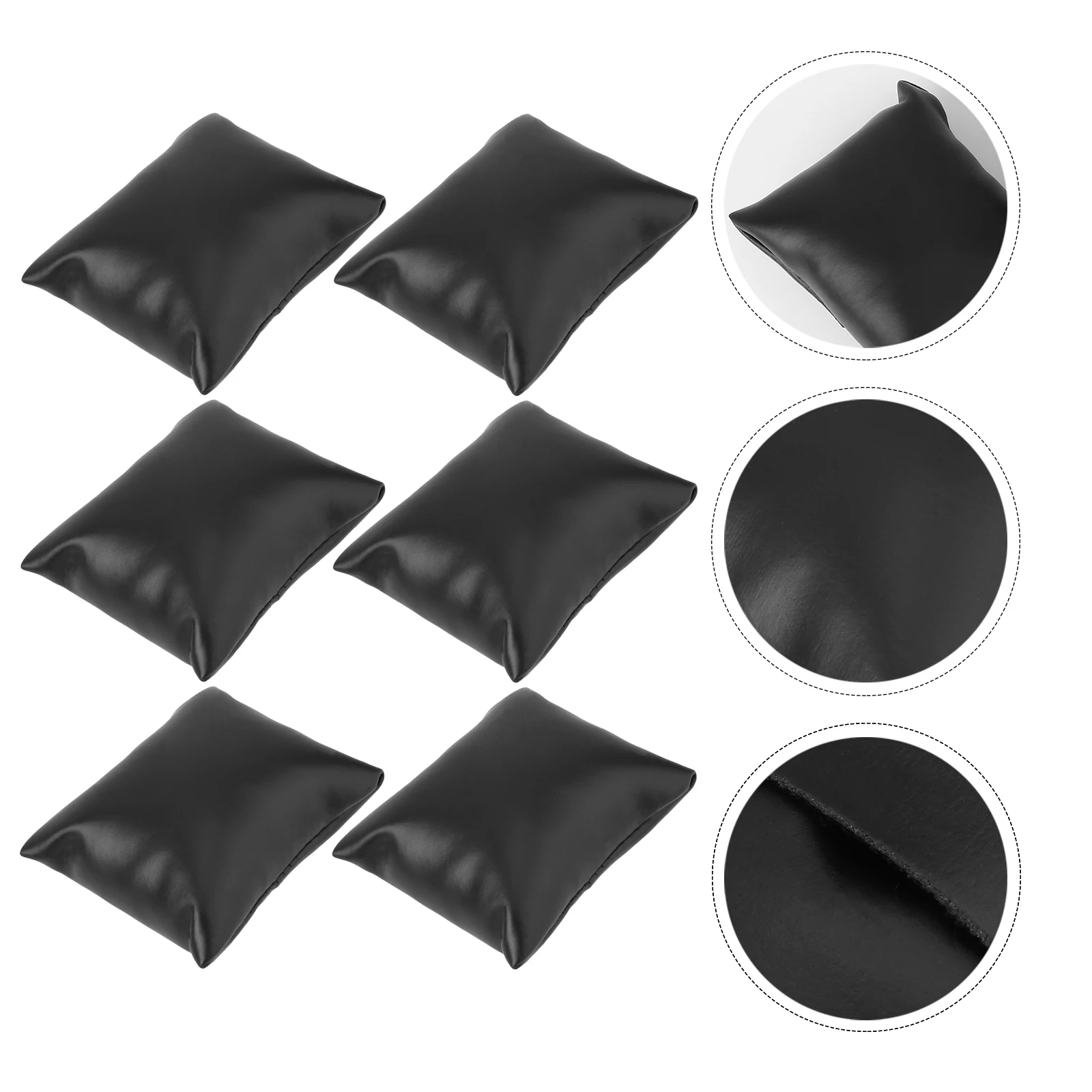 6pcs Black Pu Watch Pillows Jewelry Cushions For Display Bracelet Cushion Watch Boxes Bangle Pillow Organizer
6pcs Black Pu Watch Pillows Jewelry Cushions For Display Bracelet Cushion Watch Boxes Bangle Pillow Organizer