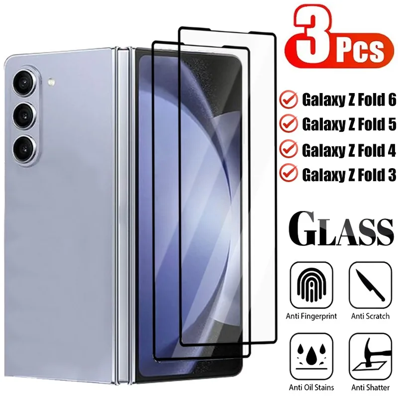 3-1Pcs Screen Protector For Samsung Galaxy Z Fold 6 5 4 3 9H Hardness Tempered Glass Protective Film For ZFold6 Zfold5 ZFold4 3
3-1Pcs Screen Protector For Samsung Galaxy Z Fold 6 5 4 3 9H Hardness Tempered Glass Protective Film For ZFold6 Zfold5 ZFold4 3