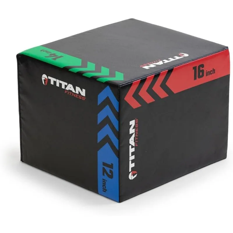 Titan Fitness Heavy Foam Plyometric Box - Pro-Duty HIIT Exercise Foam Plyo Step-Up, Box Squat, Home Garage Gym Training
Titan Fitness Heavy Foam Plyometric Box - Pro-Duty HIIT Exercise Foam Plyo Step-Up, Box Squat, Home Garage Gym Training