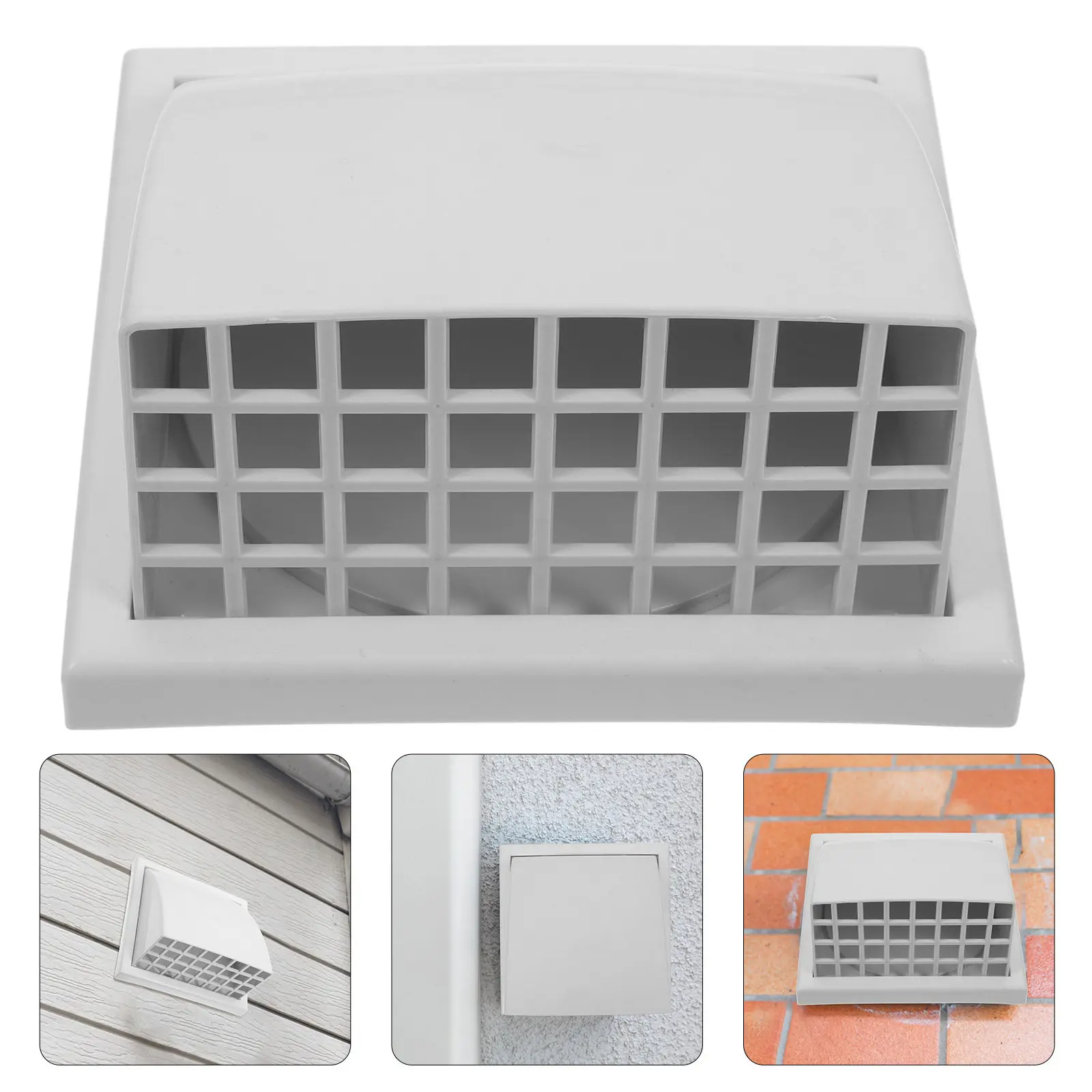 Exterior Wall Vent Cover Plastic Slanted Vent Deflector for Home Ventilation Wind Rain Protection Air Exhaust System Grille
Exterior Wall Vent Cover Plastic Slanted Vent Deflector for Home Ventilation Wind Rain Protection Air Exhaust System Grille