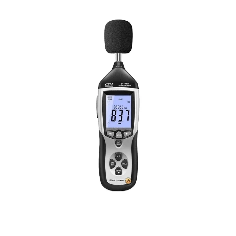 DT-8851 DT-8852 Professional High Accuracy Analog Decibel USB AC/DC Output 130db Digital Sound Level Meter Datalogger Noise
DT-8851 DT-8852 Professional High Accuracy Analog Decibel USB AC/DC Output 130db Digital Sound Level Meter Datalogger Noise