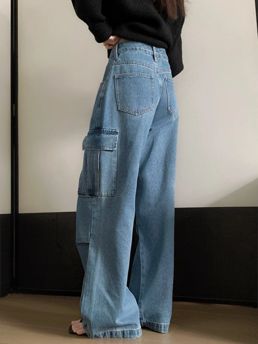 Джинсы женские Waed свободного кроя с широкими штанинами, с высокой талией, для работы, длинные брюки, повседневные, в американском стиле, из хлопка
Джинсы женские Waed свободного кроя с широкими штанинами, с высокой талией, для работы, длинные брюки, повседневные, в американском стиле, из хлопка