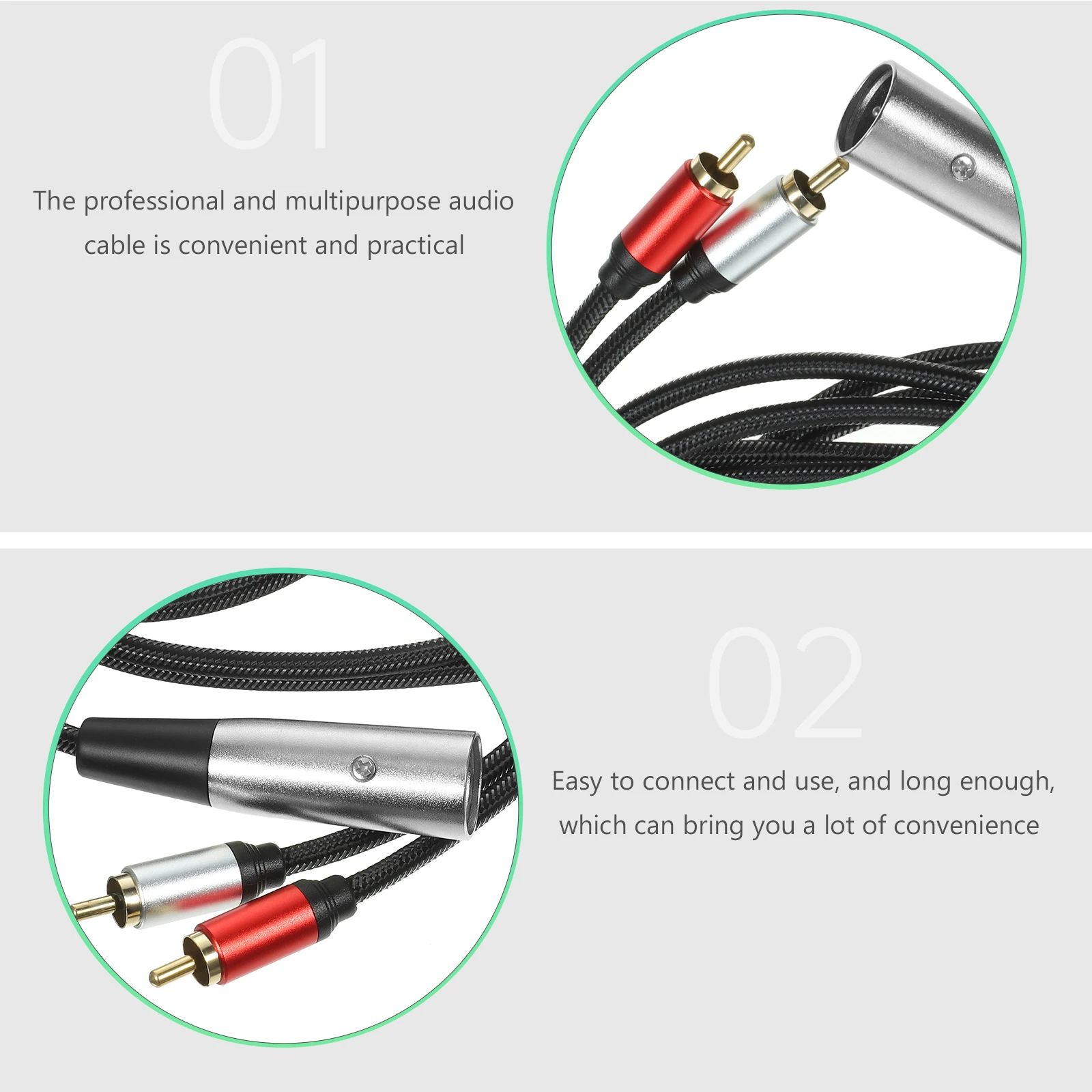 Convenient Portable Xlr To Rca Audio Equipment Adapter Cable HighPerformance Microphone Sound Connector Cord
Convenient Portable Xlr To Rca Audio Equipment Adapter Cable HighPerformance Microphone Sound Connector Cord