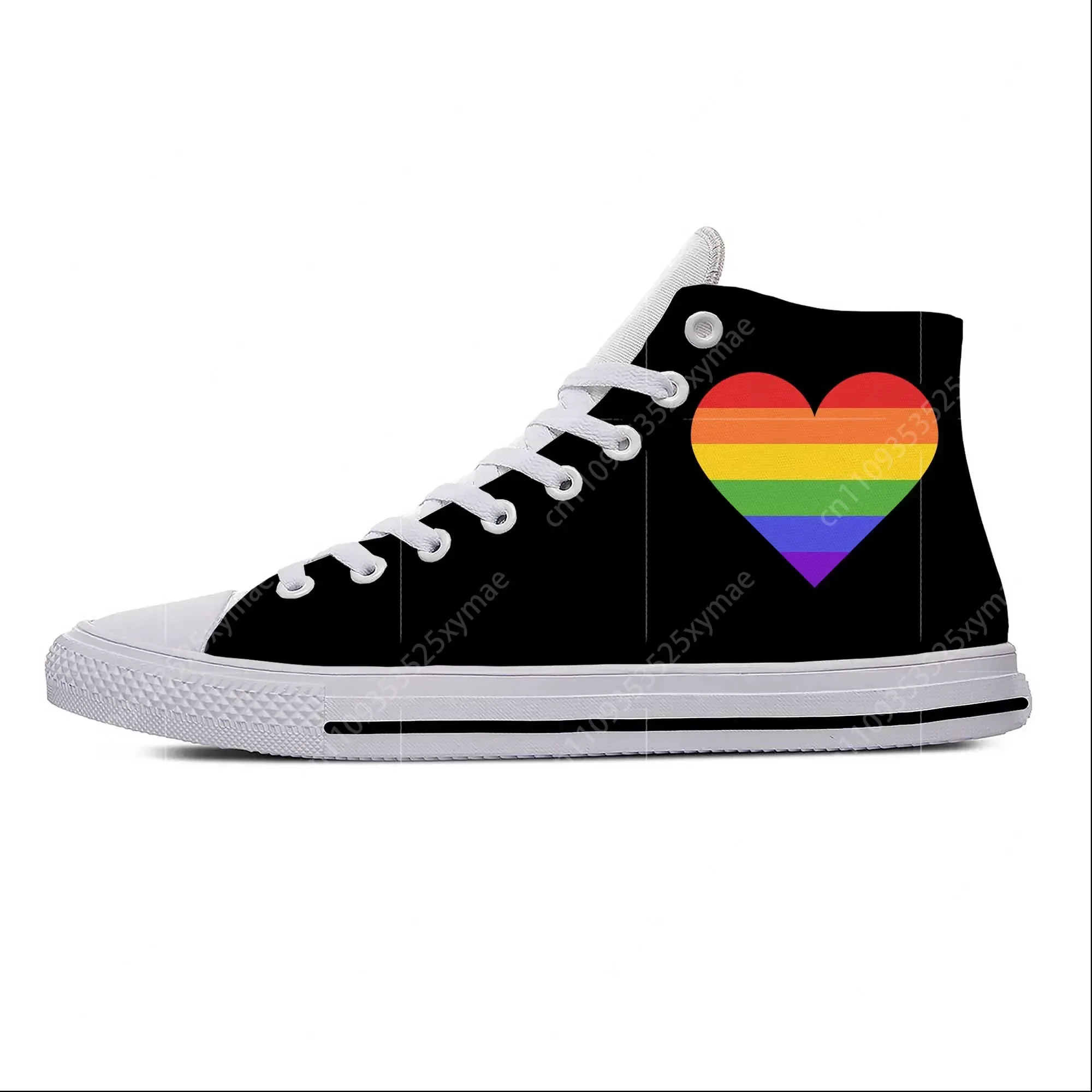 Rainbow Heart LGBT Pride Gay Lesbian Cool Funny Casual Cloth Shoes High Top Lightweight Breathable 3D Print Men Women Sneakers
Rainbow Heart LGBT Pride Gay Lesbian Cool Funny Casual Cloth Shoes High Top Lightweight Breathable 3D Print Men Women Sneakers