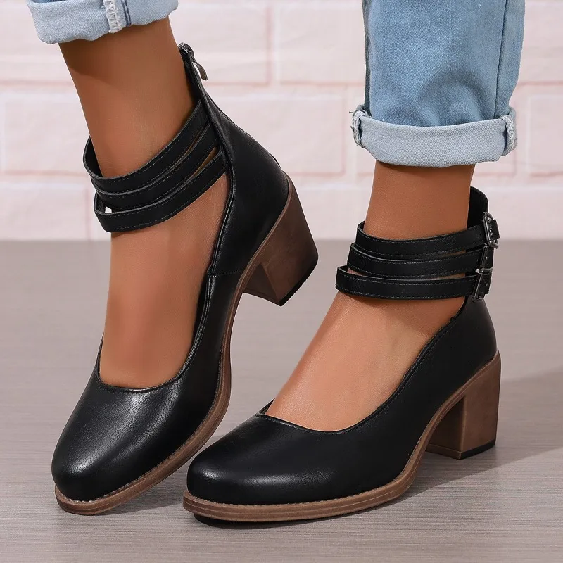 New Summer2026European and American Style Retro and Simple Thick-soled,Thick-heeled,Back-zipped Women's Sandals,Large Size 36-42
New Summer2026European and American Style Retro and Simple Thick-soled,Thick-heeled,Back-zipped Women's Sandals,Large Size 36-42