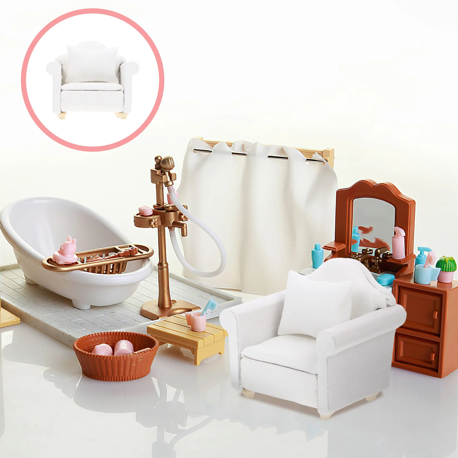 1Pcs Mini White European Sofa Cushion Mini House Living Room Scene Miniature Wooden Sofa Furniture Supplies Simulation Scene
1Pcs Mini White European Sofa Cushion Mini House Living Room Scene Miniature Wooden Sofa Furniture Supplies Simulation Scene
