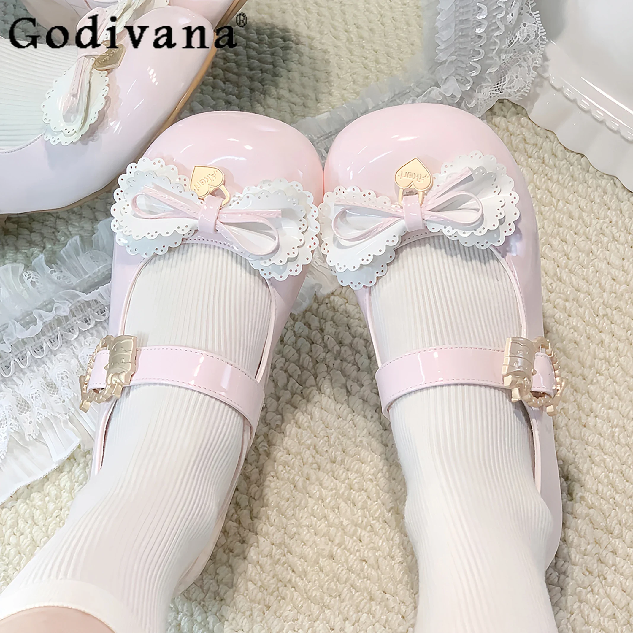 Spring New Product Spot Lolita Sweet Girl Bow Shoes Round Head Fashion Versatile Cute Doll Sense Low Heel Women's Single Shoe
Spring New Product Spot Lolita Sweet Girl Bow Shoes Round Head Fashion Versatile Cute Doll Sense Low Heel Women's Single Shoe