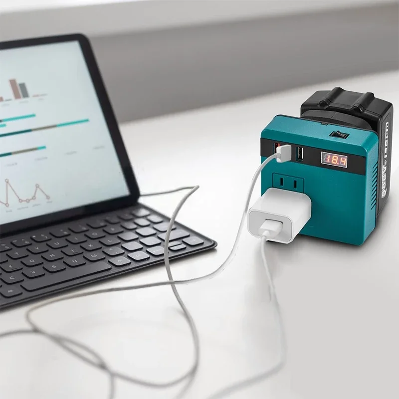 Battery Inverter Power Inverter for Makita 18V lithium Battery DC 18V to AC 220V Outdoor Converter Adapter Home Appliances
Battery Inverter Power Inverter for Makita 18V lithium Battery DC 18V to AC 220V Outdoor Converter Adapter Home Appliances