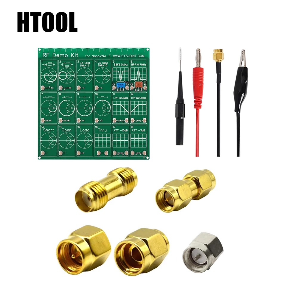 HTOOL RF Antenna Measuring Voltage Standing Wave Ratio Filter RF Test Board Banana Plug & Crocodile Clip No-Break Wire Probe
HTOOL RF Antenna Measuring Voltage Standing Wave Ratio Filter RF Test Board Banana Plug & Crocodile Clip No-Break Wire Probe
