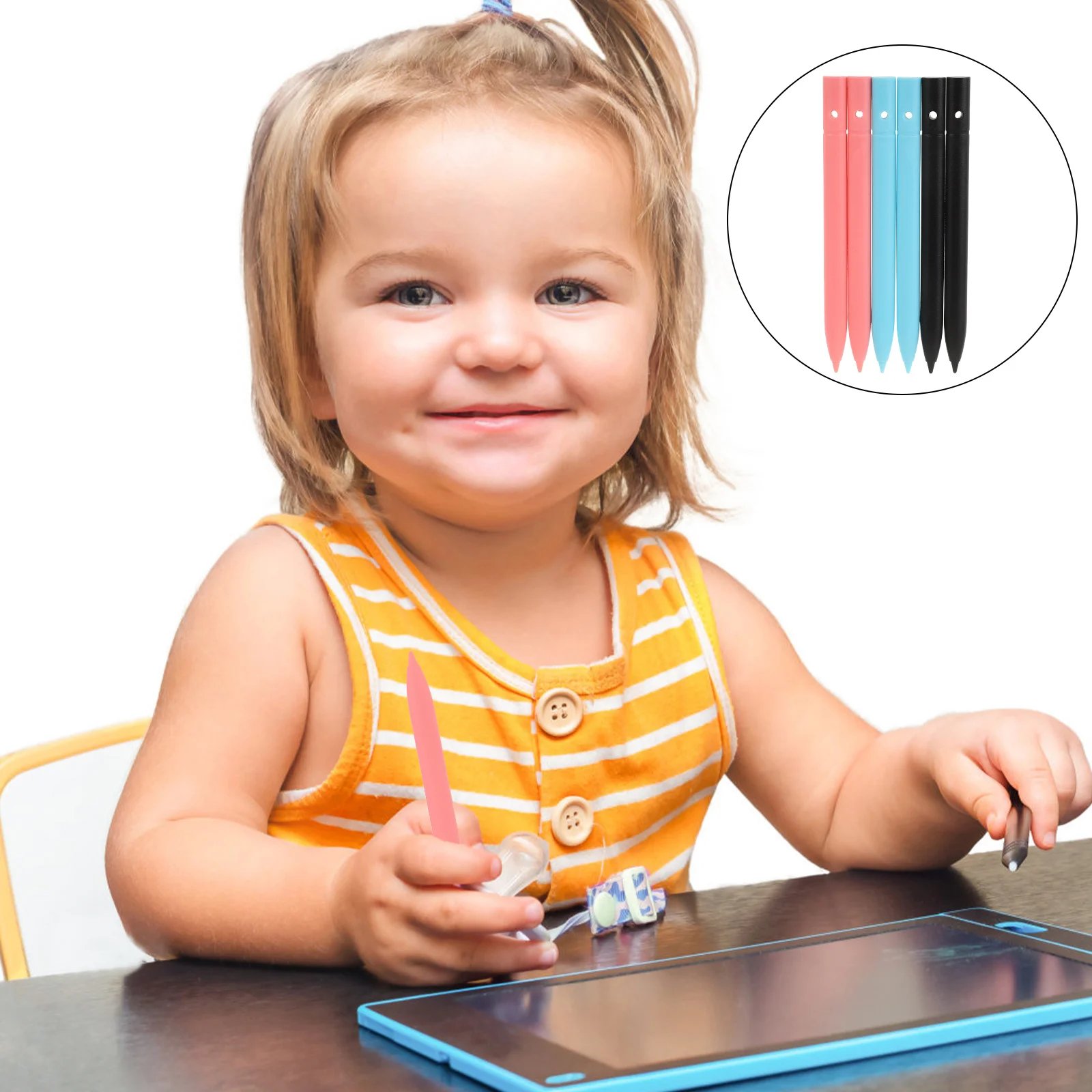 6 Pcs Handwriting Tablet Pen Paperless Liquid Crystal Remarkable Plastic Drawing Magnetic Replacement
6 Pcs Handwriting Tablet Pen Paperless Liquid Crystal Remarkable Plastic Drawing Magnetic Replacement