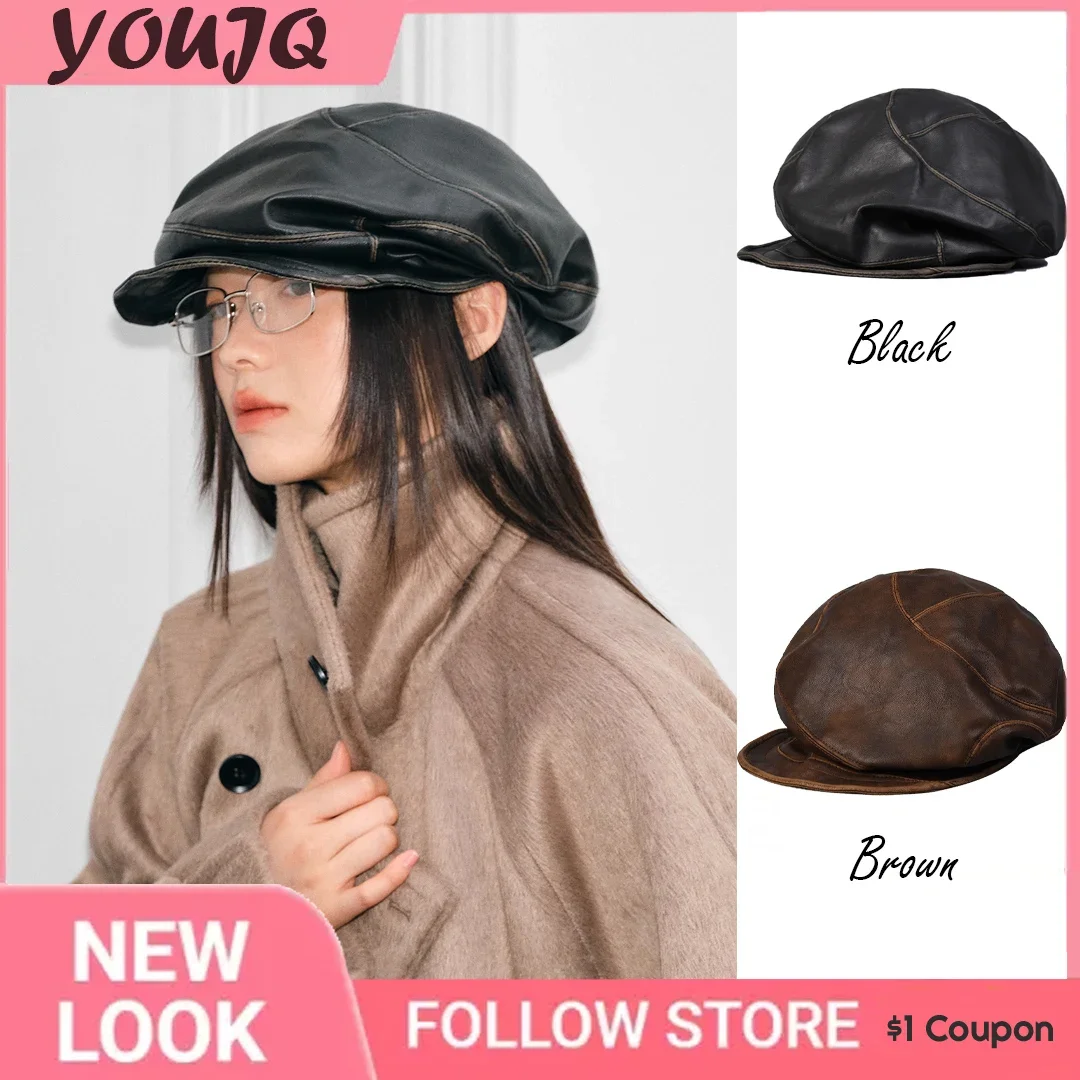 Y2K Japanese Retro Leather Tie-dye Pleated Large Cloud Hats for Women Short-brimmed Mushroom Personalized Yuppie Beret Cap
Y2K Japanese Retro Leather Tie-dye Pleated Large Cloud Hats for Women Short-brimmed Mushroom Personalized Yuppie Beret Cap