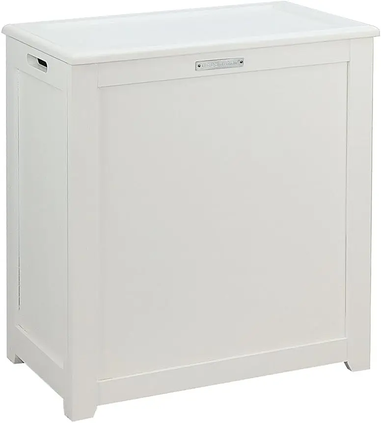 Белая корзина для белья с крышкой и ручками для удобного хранения и переноски
Белая корзина для белья с крышкой и ручками для удобного хранения и переноски