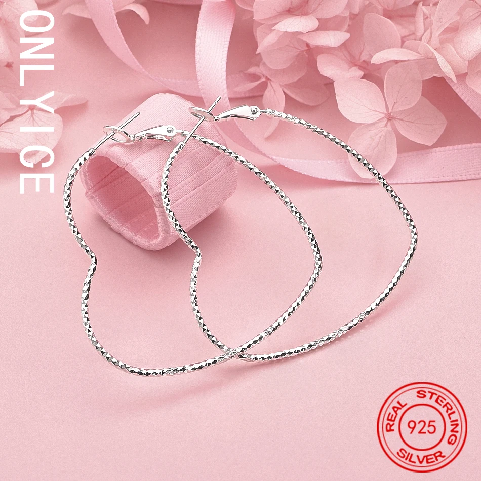 Wedding 45mm Hearts Lovely Nice Fashion Classic 925 Sterling Silver Party Earring Jewelry Free Shipping
Wedding 45mm Hearts Lovely Nice Fashion Classic 925 Sterling Silver Party Earring Jewelry Free Shipping