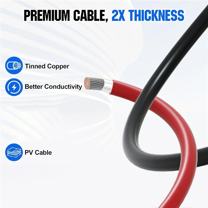 ABKW-10X Anderson Connector 50A Kit Anderson Plug 8 Guage 30Cm Battery Cables Waterproof Quick Connectors For Lifepo4
ABKW-10X Anderson Connector 50A Kit Anderson Plug 8 Guage 30Cm Battery Cables Waterproof Quick Connectors For Lifepo4