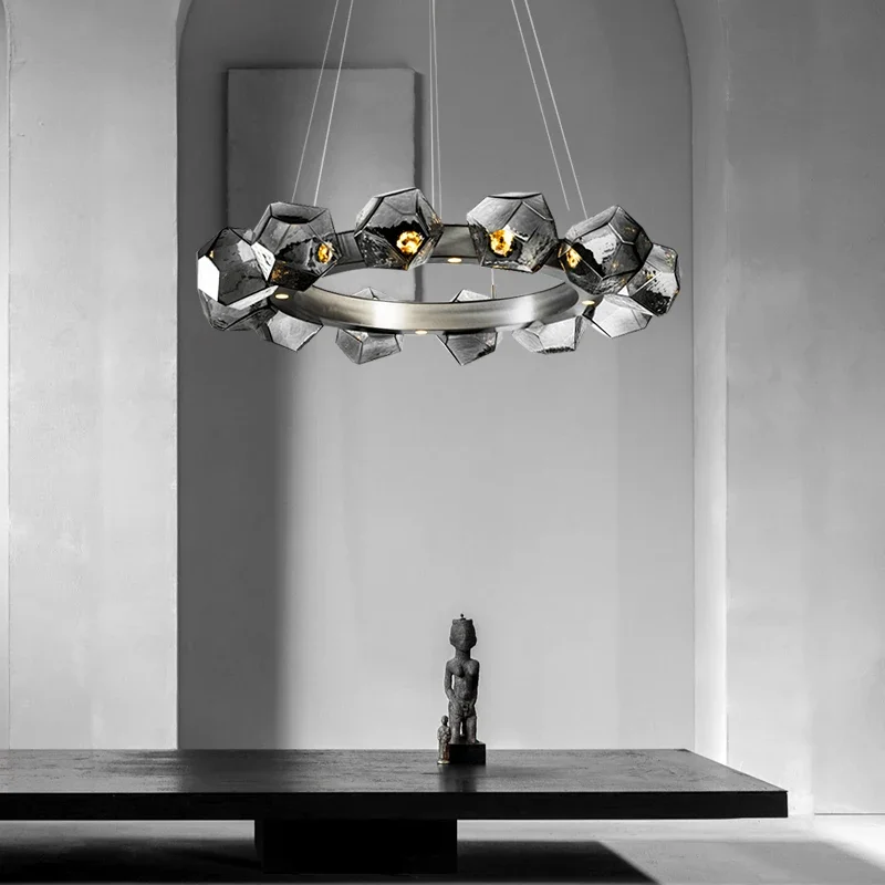 New Light Luxury Modern Glass Chandelier Creative Art Designer Living Room Dining Room Bedroom Model Room Chandelier
New Light Luxury Modern Glass Chandelier Creative Art Designer Living Room Dining Room Bedroom Model Room Chandelier
