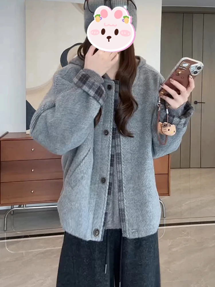 Женская свободная укороченная куртка Laid-ba Sle с круглым вырезом и одной пуговицей, в клетку, для зимы 2025 года, с эффектом стройности и омоложения
Женская свободная укороченная куртка Laid-ba Sle с круглым вырезом и одной пуговицей, в клетку, для зимы 2025 года, с эффектом стройности и омоложения