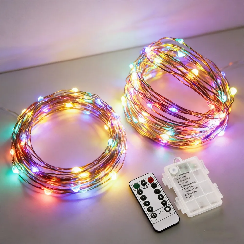 2/5/10/20m LED Fairy Wire String Light with Remote Battery Box Wedding Garland Party New Year Outdoor Christmas Room Decoration
2/5/10/20m LED Fairy Wire String Light with Remote Battery Box Wedding Garland Party New Year Outdoor Christmas Room Decoration