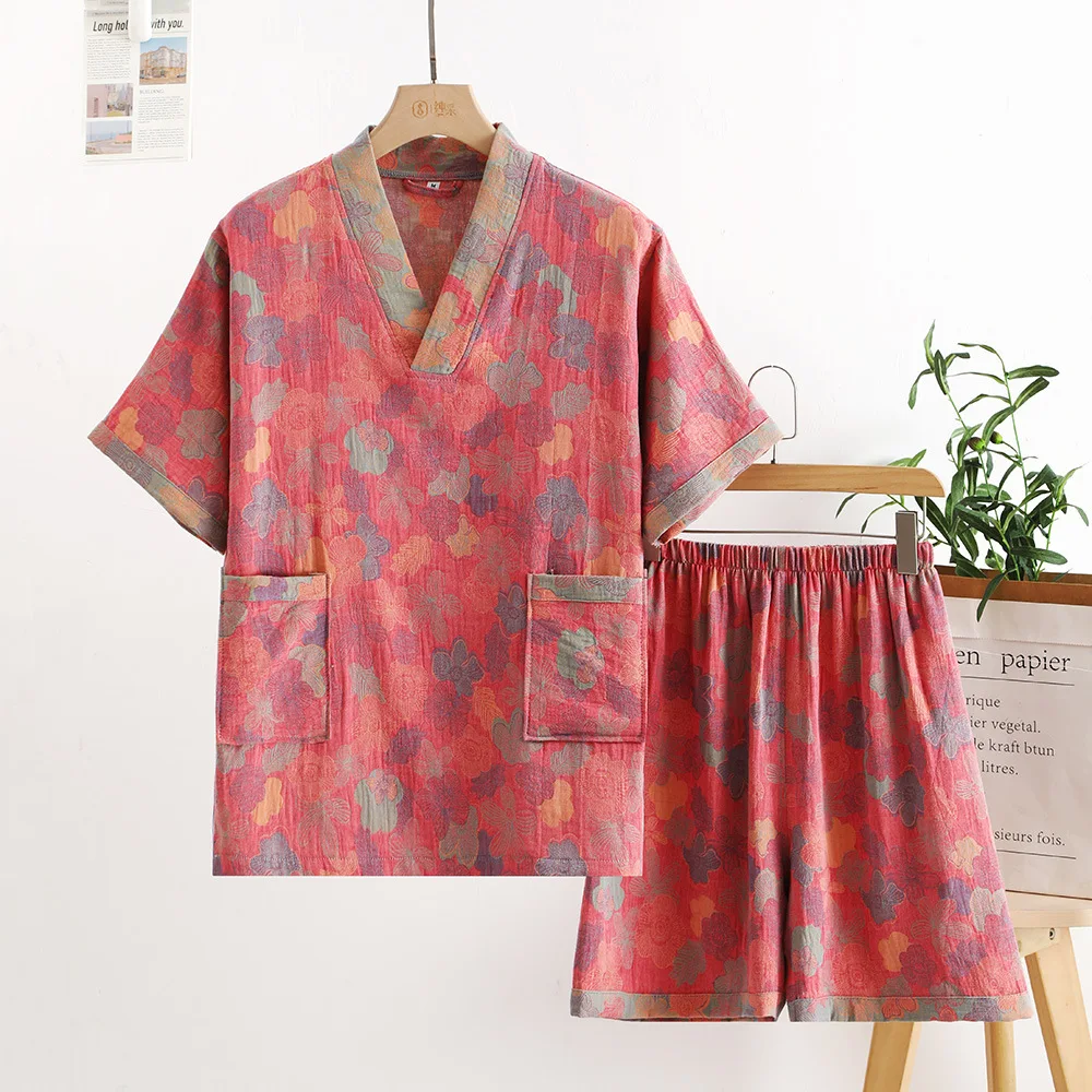 Double Layer Gauze Cotton Sweat Steaming Suit for Homewear Massage Couples Bath Clothes Hotel Physical Sleepwear Pajamas
Double Layer Gauze Cotton Sweat Steaming Suit for Homewear Massage Couples Bath Clothes Hotel Physical Sleepwear Pajamas