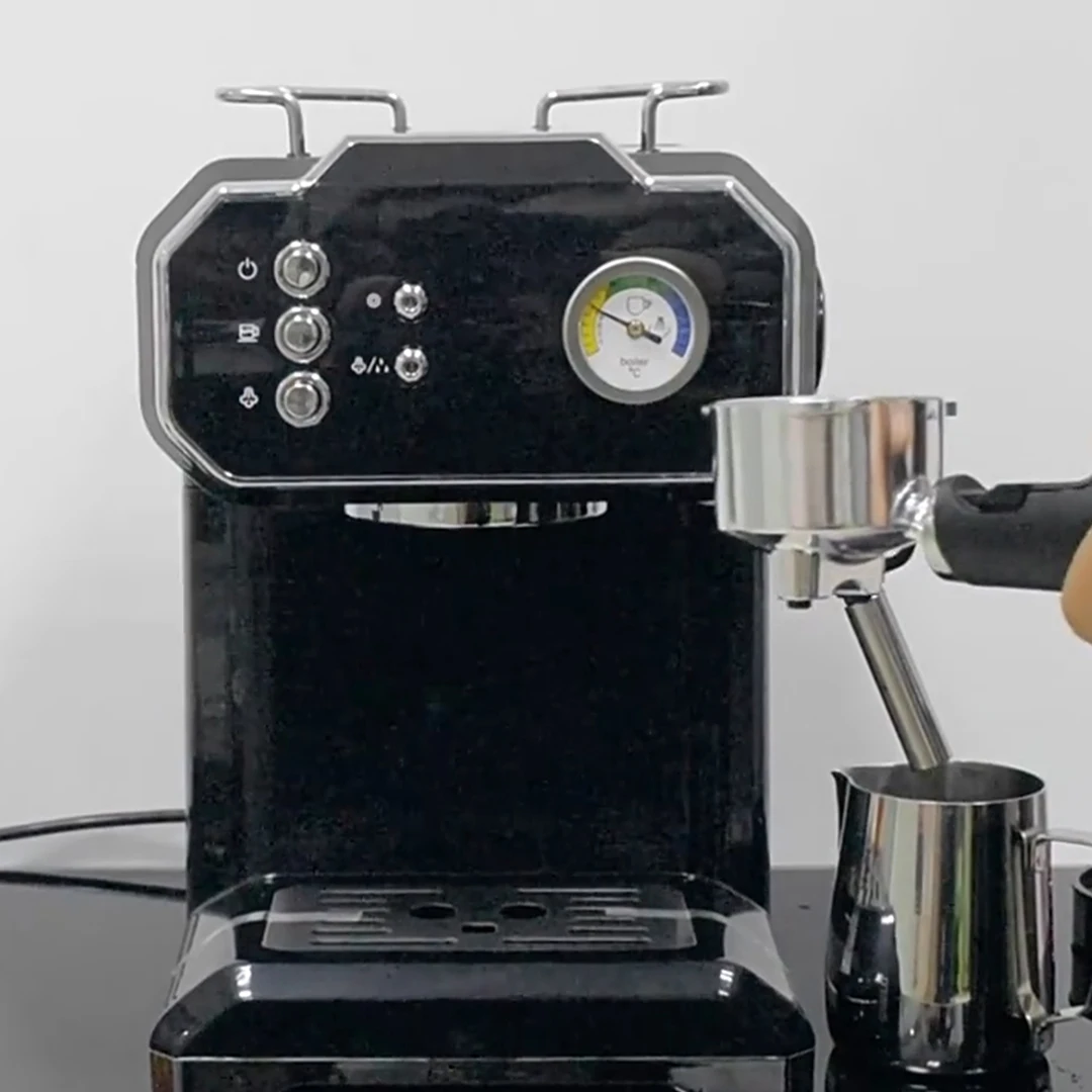 Semi Automatic Espresso Coffee Machine Temperature Adjustable Cold/Hot Coffee Maker Metal Case latte coffee latte American plug
Semi Automatic Espresso Coffee Machine Temperature Adjustable Cold/Hot Coffee Maker Metal Case latte coffee latte American plug
