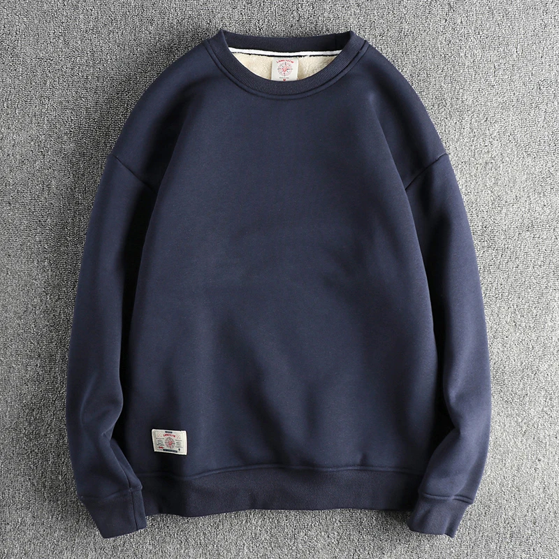 Thickened Plush Soft Sweatshirt Men's Casual round Neck Comfortable Overhead Color Fashionable All-match Winter Top
Thickened Plush Soft Sweatshirt Men's Casual round Neck Comfortable Overhead Color Fashionable All-match Winter Top