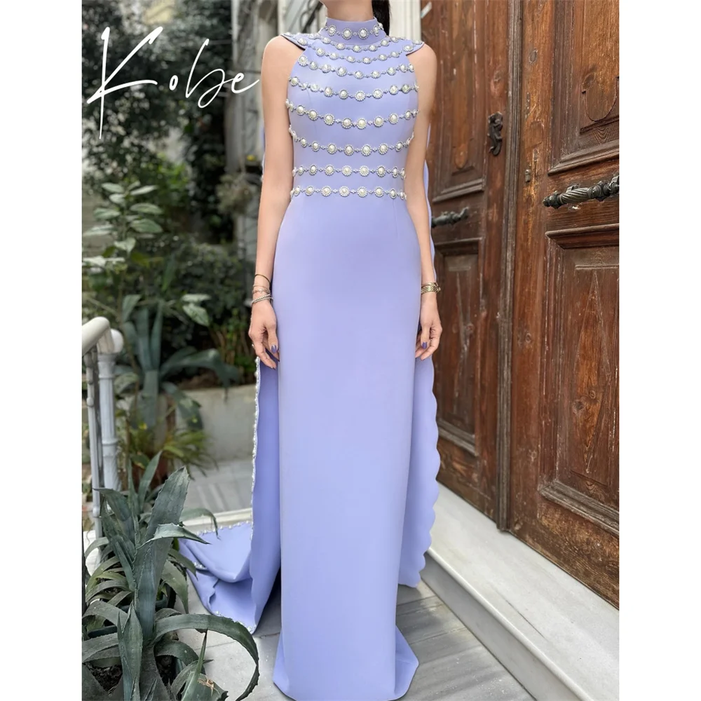 Kobe Purple Mermaid Prom Dresses Halter Neck Sleeveless Customized فساتين سهرات Beaded Court Train vestido de gala noche mujer
Kobe Purple Mermaid Prom Dresses Halter Neck Sleeveless Customized فساتين سهرات Beaded Court Train vestido de gala noche mujer