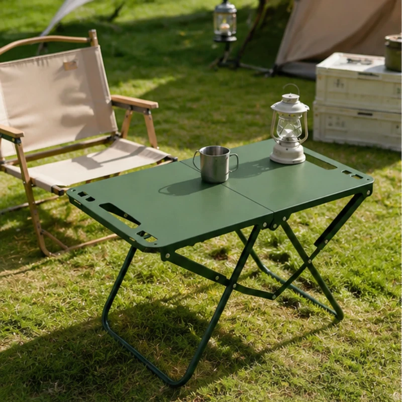 Portable Foldable Outdoor Table, Lightweight Picnic and Camping Table with Hollow Edge, Hangable Feature, Easy to Carry
Portable Foldable Outdoor Table, Lightweight Picnic and Camping Table with Hollow Edge, Hangable Feature, Easy to Carry