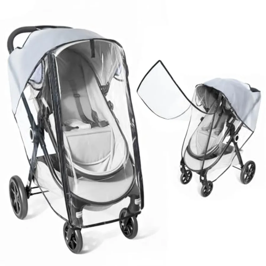 Clear Stroller Rain Cover, Universal Stroller Accessories, Waterproof Travel Weather Shield with Breathable Ventilation and Eas
Clear Stroller Rain Cover, Universal Stroller Accessories, Waterproof Travel Weather Shield with Breathable Ventilation and Eas