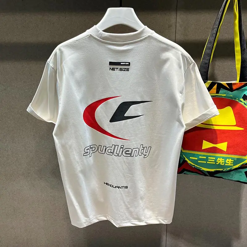 2024 New American Short sleeved T-shirt for men's summer street fashion print round neck loose elastic oversized clothes
2024 New American Short sleeved T-shirt for men's summer street fashion print round neck loose elastic oversized clothes