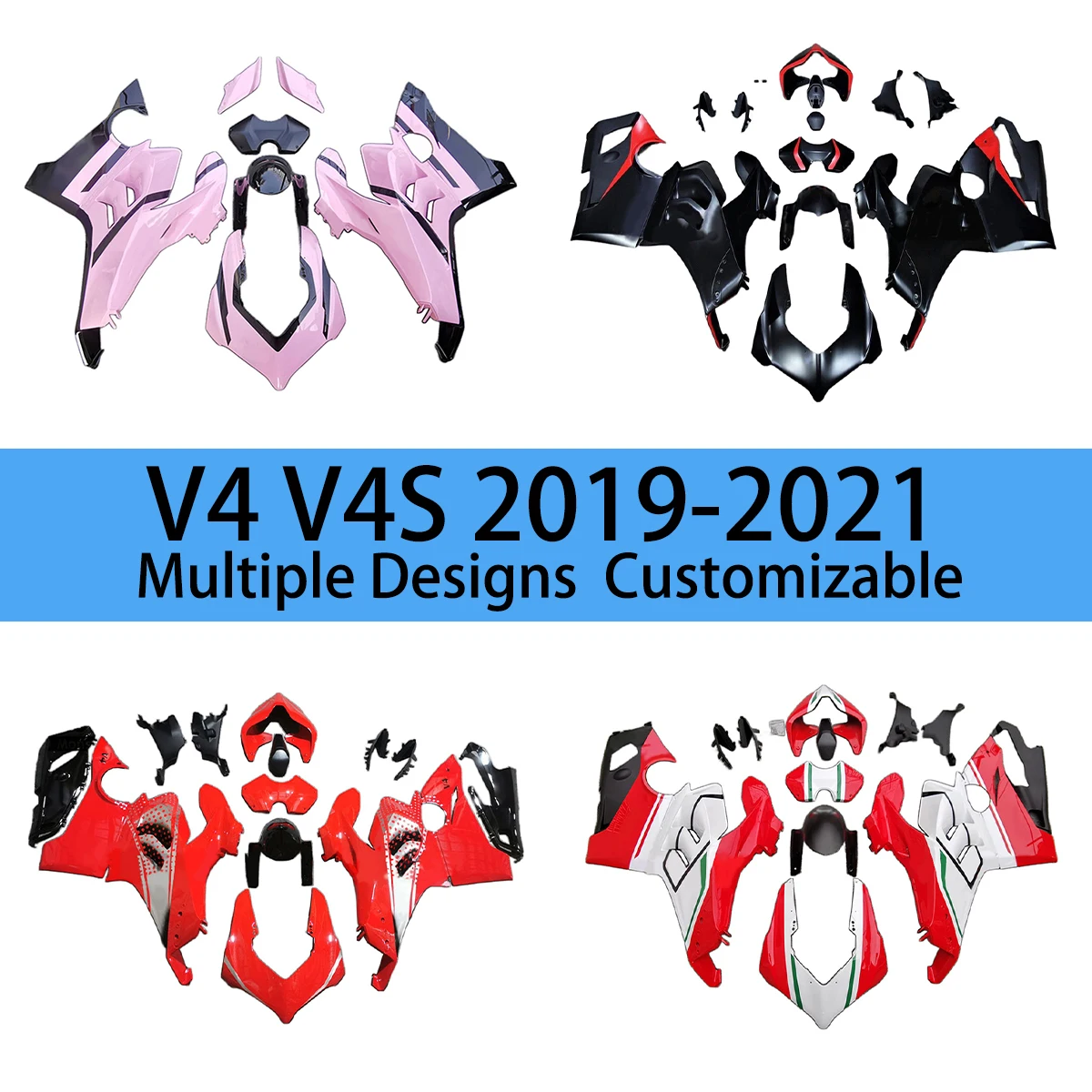 For DUCATI V4 2019 2020 2021 Injection Fairing Kit Motorcycle V4S 19 20 21 Aftermarket Fairings
For DUCATI V4 2019 2020 2021 Injection Fairing Kit Motorcycle V4S 19 20 21 Aftermarket Fairings