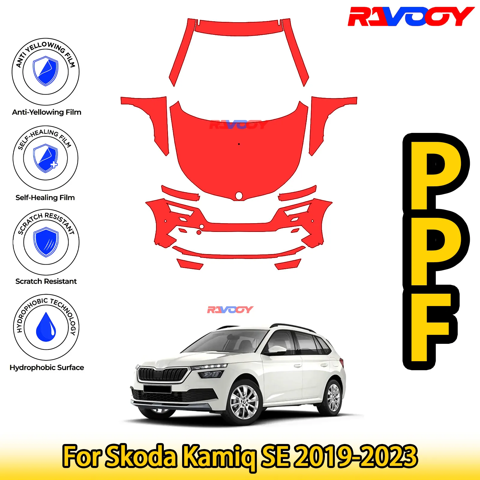 For Skoda Kamiq SE 2019-2023 Glossy Matte Black Precut front PPF Kit Paint Protection Film
For Skoda Kamiq SE 2019-2023 Glossy Matte Black Precut front PPF Kit Paint Protection Film