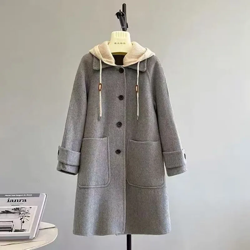 Wool Blend Coats Mid Long Womens Coat Black Winter Velvet Pastel Buttoned Chic Modern Style Daily Functional Protective Overcoat
Wool Blend Coats Mid Long Womens Coat Black Winter Velvet Pastel Buttoned Chic Modern Style Daily Functional Protective Overcoat