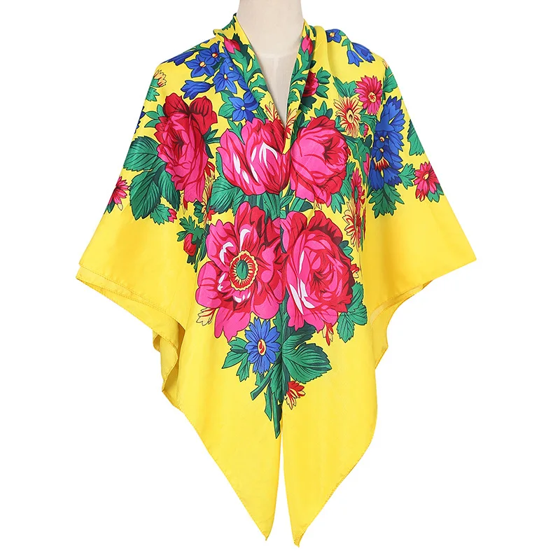 Luxury Designer Fashion Style Russian Ethnic Pattern Women Cotton Big Scarf Handkerchief Scarf 140CMX140CM Hijab Shawl
Luxury Designer Fashion Style Russian Ethnic Pattern Women Cotton Big Scarf Handkerchief Scarf 140CMX140CM Hijab Shawl