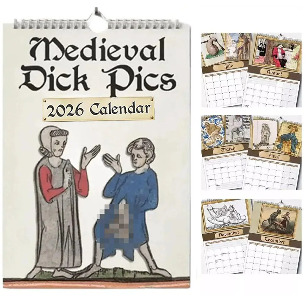 Средневековый календарь с картинками на 2026 год, забавный календарь с средневековыми картинками и иллюстрациями, розыгрыш, средневековый настенный календарь для энтузиастов истории
Средневековый календарь с картинками на 2026 год, забавный календарь с средневековыми картинками и иллюстрациями, розыгрыш, средневековый настенный календарь для энтузиастов истории