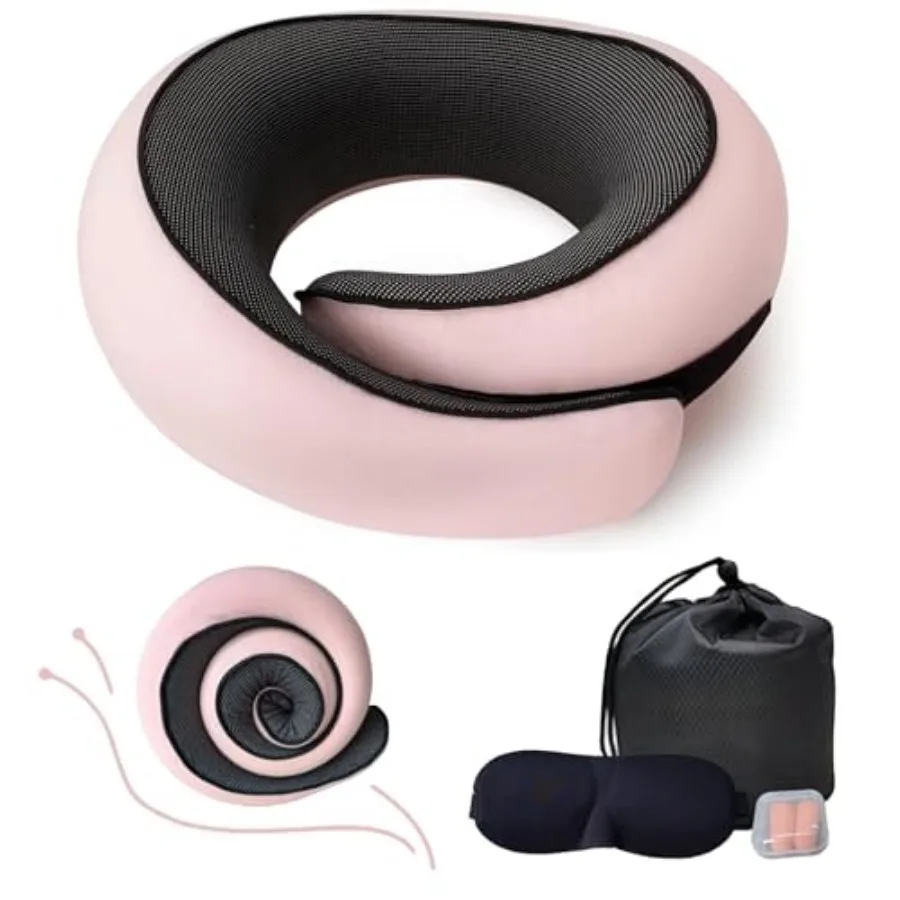 Neck Pillow for Traveling, Travel Neck Pillow for Airplanes, 100% Pure Memory Foam, 360° Support Stowable Pillows for Sleeping,
Neck Pillow for Traveling, Travel Neck Pillow for Airplanes, 100% Pure Memory Foam, 360° Support Stowable Pillows for Sleeping,