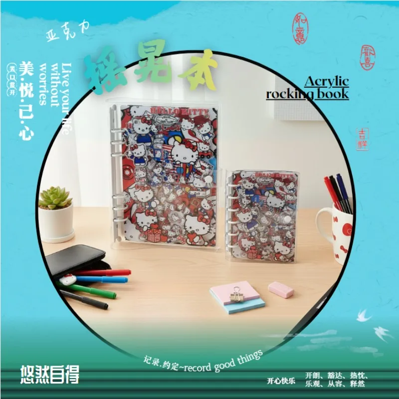Acrylic shaker book A5 A7 heiio kitty creative diary handbook collection note stationery loose-leaf book friend exclusive gift
Acrylic shaker book A5 A7 heiio kitty creative diary handbook collection note stationery loose-leaf book friend exclusive gift