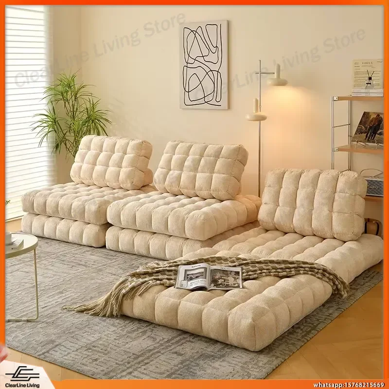 Single Sofa for Living Room Tatami Style Cream Fabric Modular Square Sectional Sofa Home Furniture Minimalist Modern
Single Sofa for Living Room Tatami Style Cream Fabric Modular Square Sectional Sofa Home Furniture Minimalist Modern