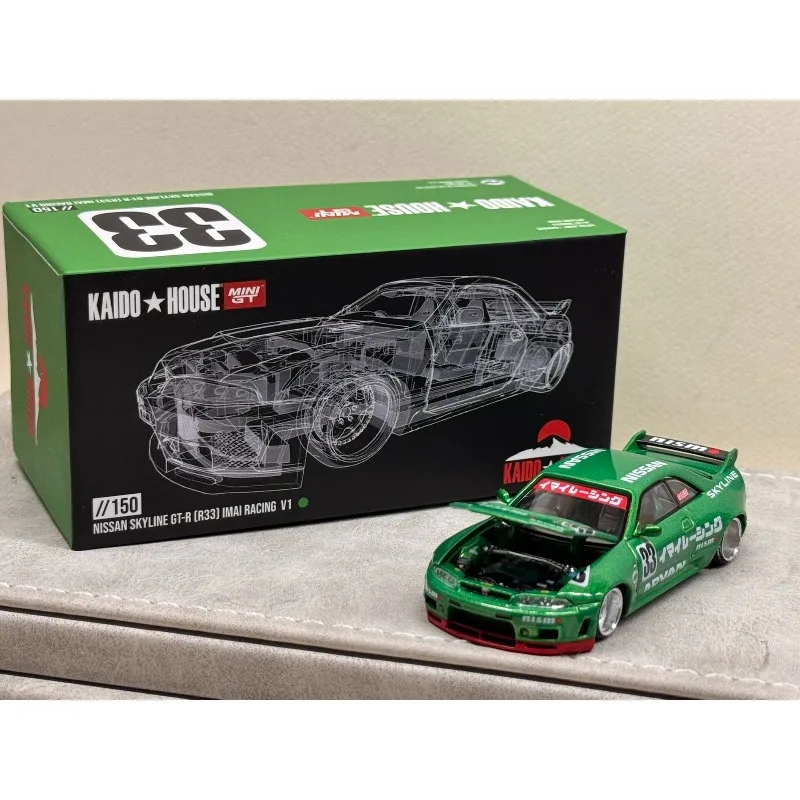KAIDO HOUSE MINI GT1:64 Nissan, Skyline GTR R33 Nissan Skyline 2000GT-R (KPGC10) Модель автомобиля из литого сплава
KAIDO HOUSE MINI GT1:64 Nissan, Skyline GTR R33 Nissan Skyline 2000GT-R (KPGC10) Модель автомобиля из литого сплава