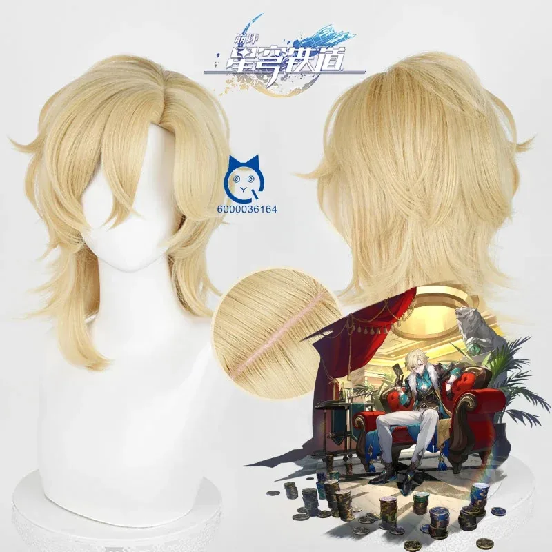 Honkai Star Rail Game Aventurine Hot Sale Cosplay Wig 40cm Short Golden Hair Anime Expo Cosplay Wig Heat Resistant Synthetic Wig
Honkai Star Rail Game Aventurine Hot Sale Cosplay Wig 40cm Short Golden Hair Anime Expo Cosplay Wig Heat Resistant Synthetic Wig