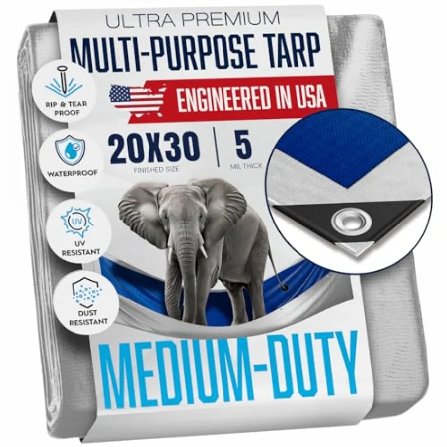 20x30 Брезент Водонепроницаемый Большой Брезент с Металлическими Люверсами Каждый 18 дюймов - 5 мил - Тканый Пластиковый Поли Водонепроницаемый Дождевик Ency Outdoor T
20x30 Брезент Водонепроницаемый Большой Брезент с Металлическими Люверсами Каждый 18 дюймов - 5 мил - Тканый Пластиковый Поли Водонепроницаемый Дождевик Ency Outdoor T